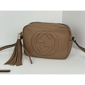 Gucci Soho Disco Shoulder Bag Beige